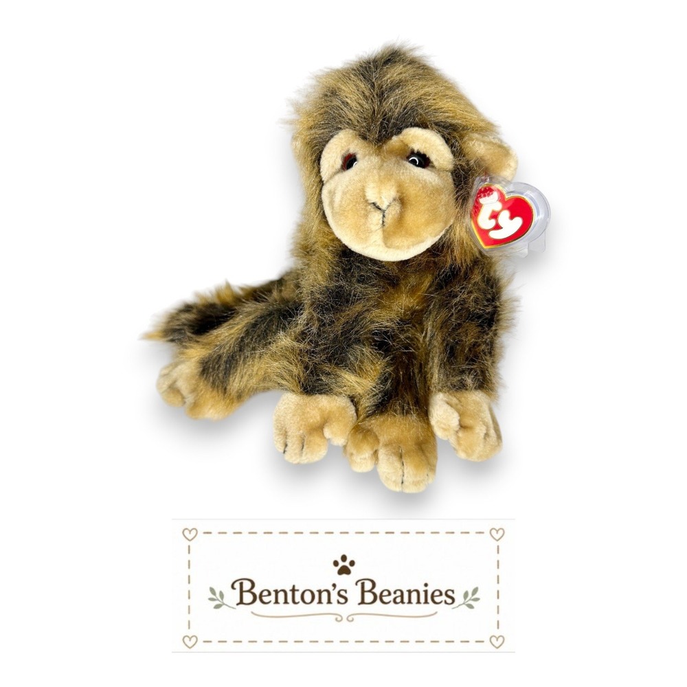 Cha Cha the Monkey Ty Classic | Curious Monkey Companion 🐵 | Mint Heart Tag ⭐